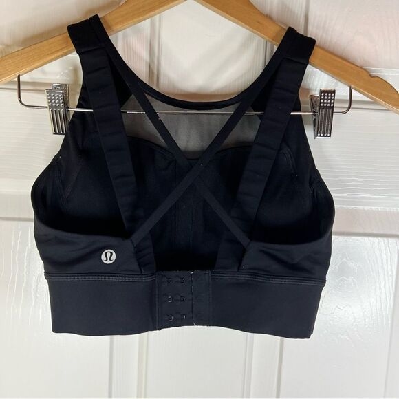 Lululemon Supportive Sports Bra Size 4 See‎ Measurements for Fit Black - Picture 4 of 6